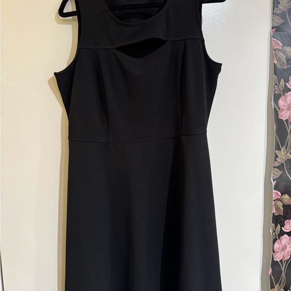Elegant Black Cowl Neck Sheath Mini Dress